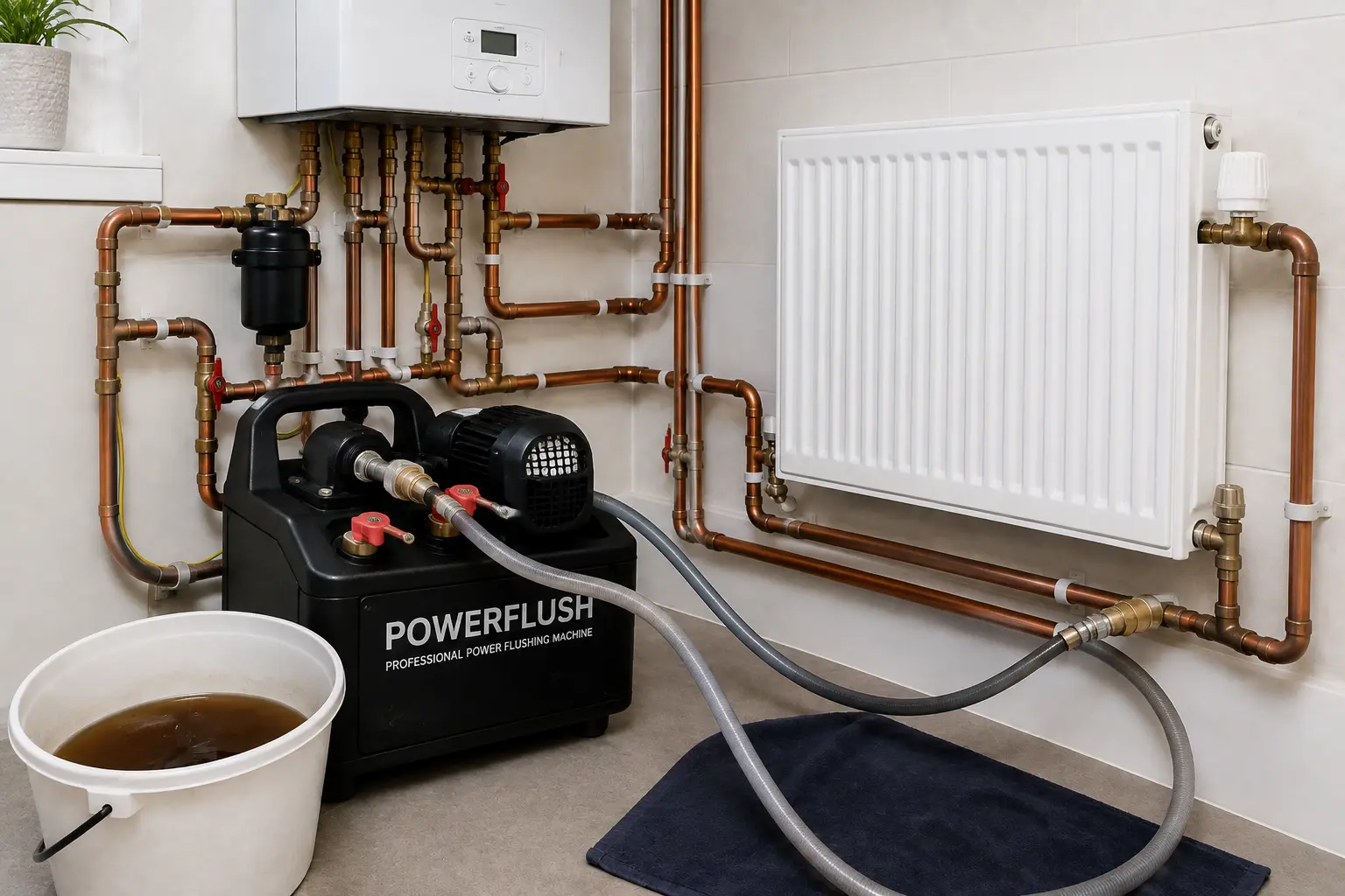 powerflushing radiators in Hereford